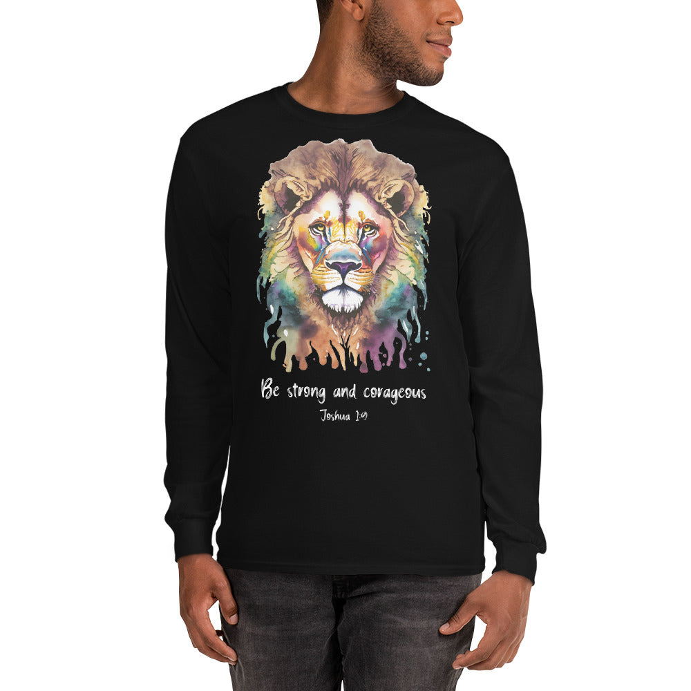 Be strong and corageous - Men’s Long Sleeve Shirt