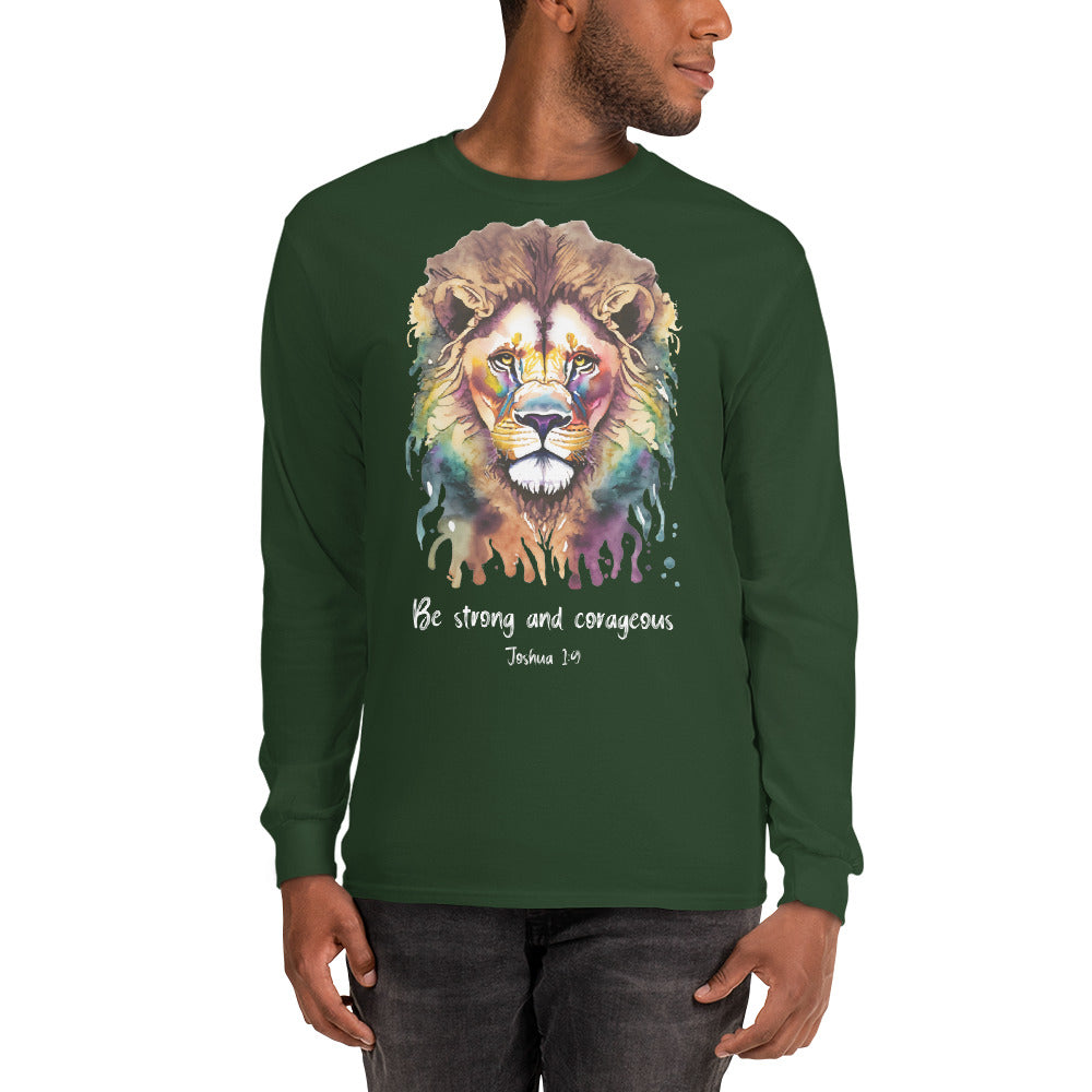 Be strong and corageous - Men’s Long Sleeve Shirt