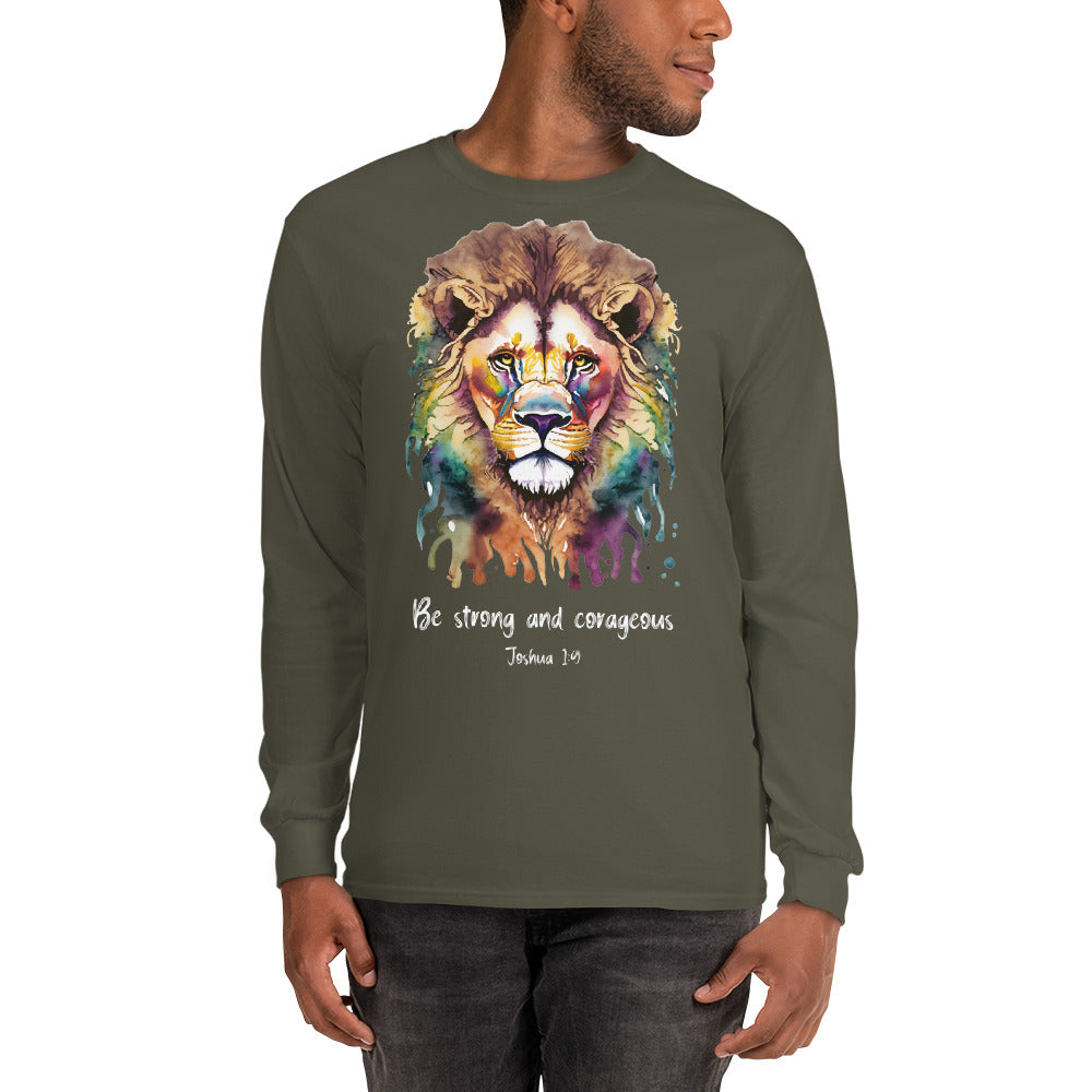 Be strong and corageous - Men’s Long Sleeve Shirt