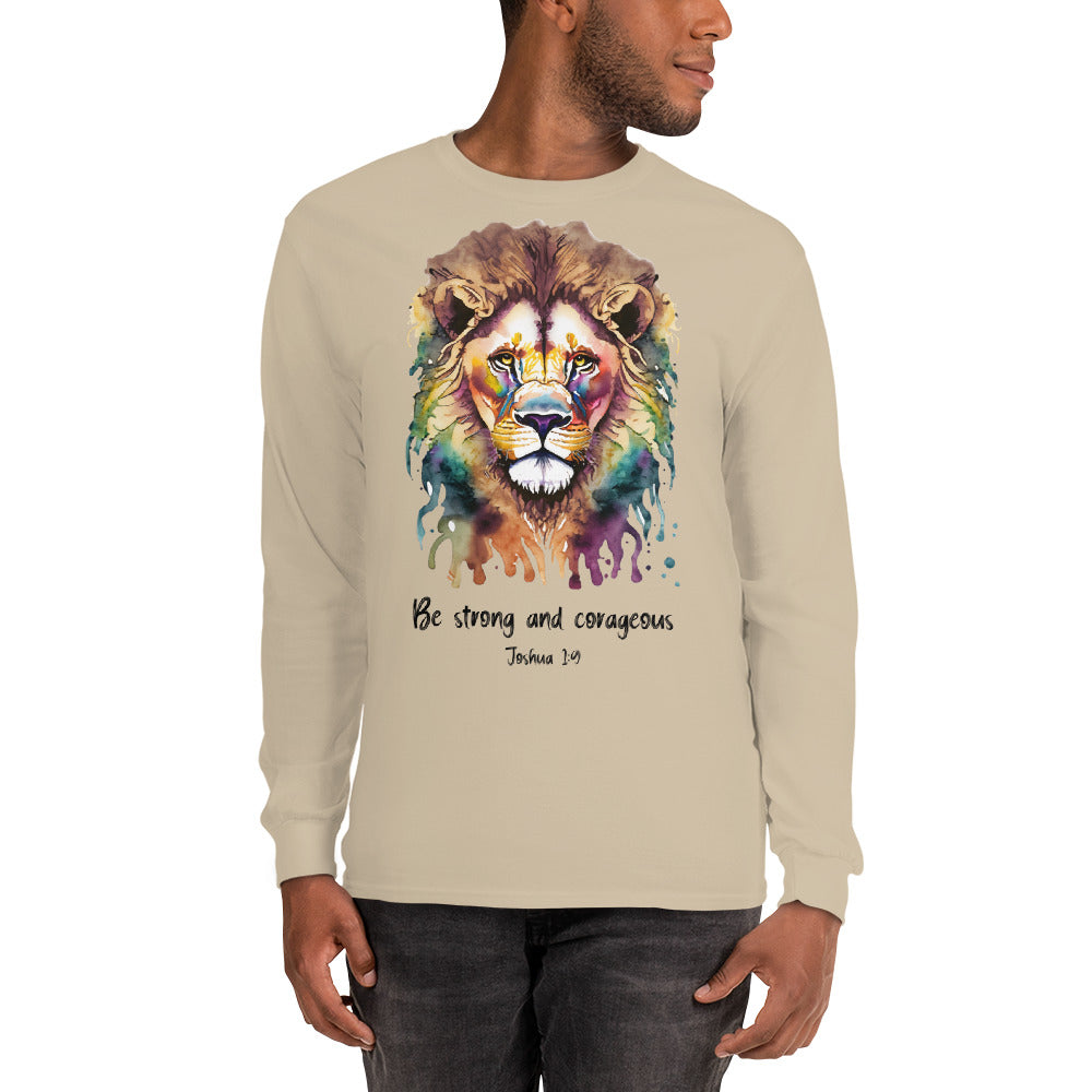 Be strong and corageous - Men’s Long Sleeve Shirt