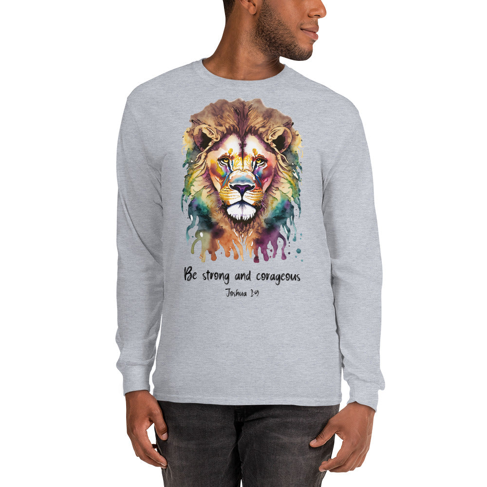 Be strong and corageous - Men’s Long Sleeve Shirt