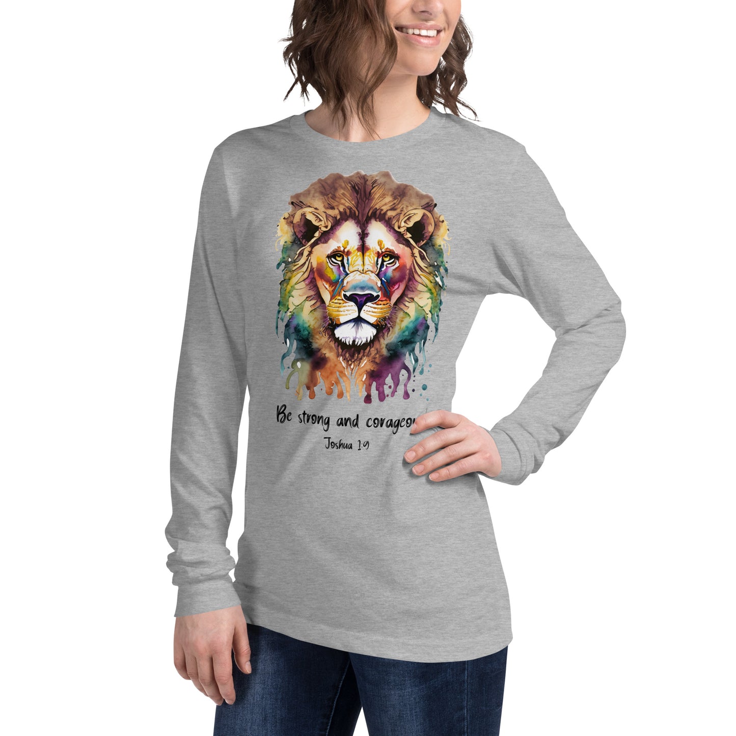 Be strong and corageous - Women's Long Sleeve Tee