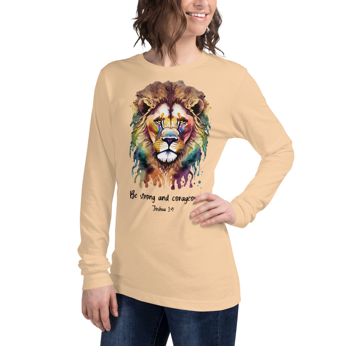 Be strong and corageous - Women's Long Sleeve Tee