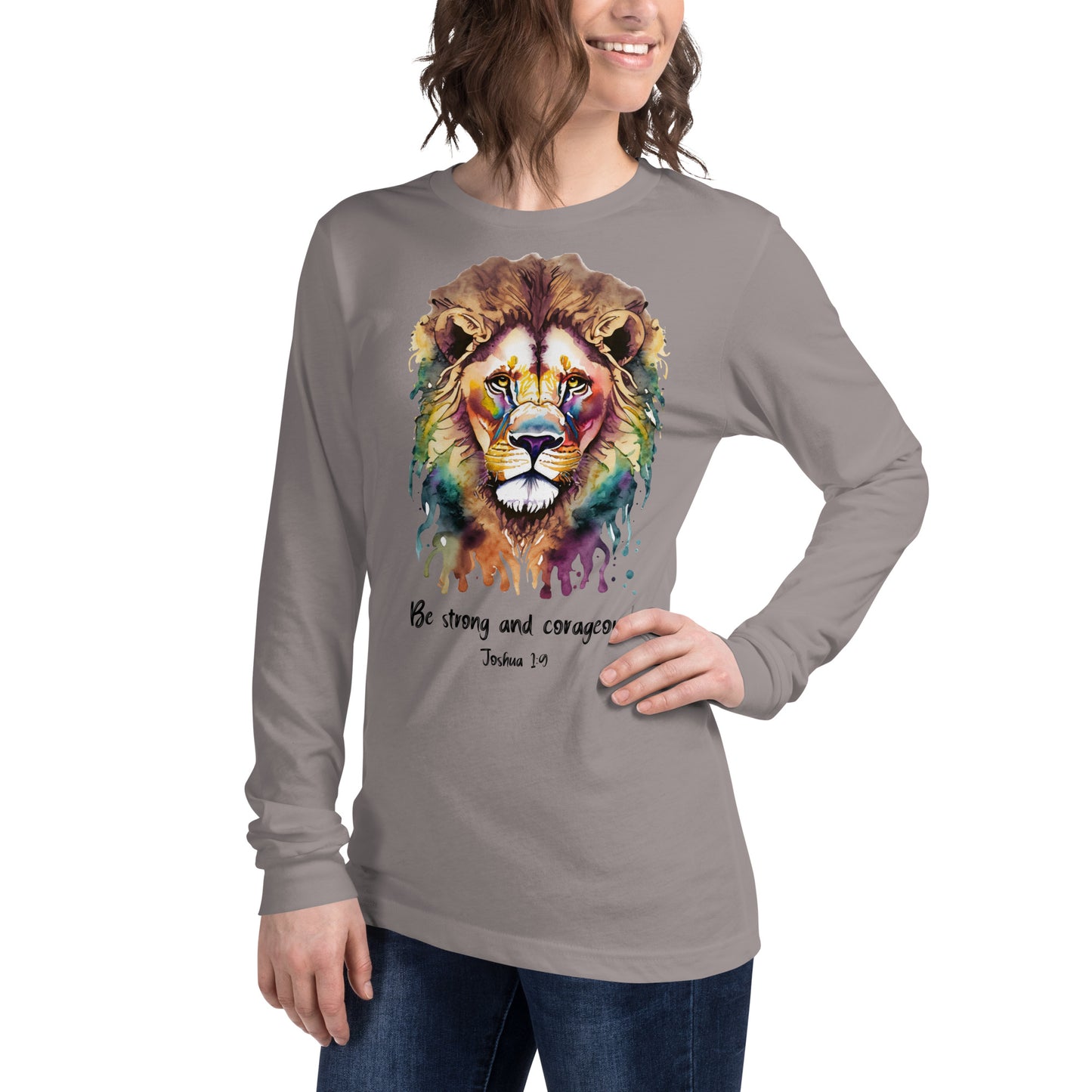 Be strong and corageous - Women's Long Sleeve Tee