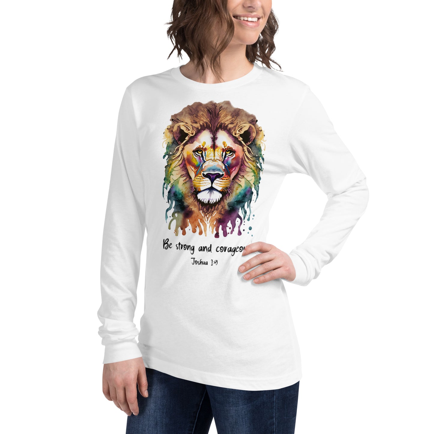 Be strong and corageous - Women's Long Sleeve Tee